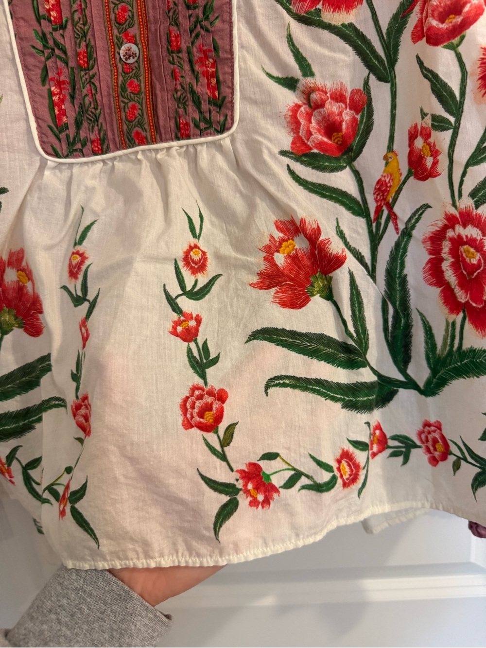 Farm Rio Anika Floral Embroidered Blouse - Picture 7 of 11